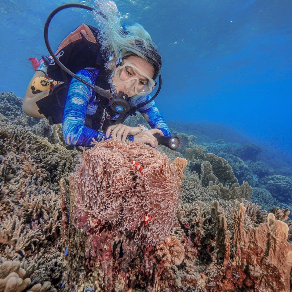 Cerita Seru Diving Marischka Prudence di Kedalaman Laut Indonesia 