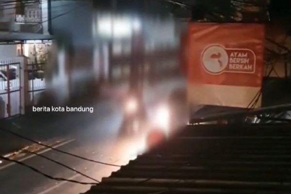 Polisi Selidiki Video Viral Pengendara Motor Lindas Korban di Sukasari