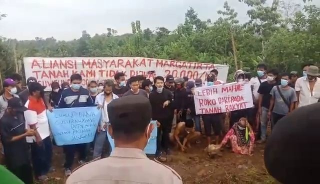 Kasus Margatirta Jadi Tuntutan Demo Mahasiswa di Kantor Bupati Lebak