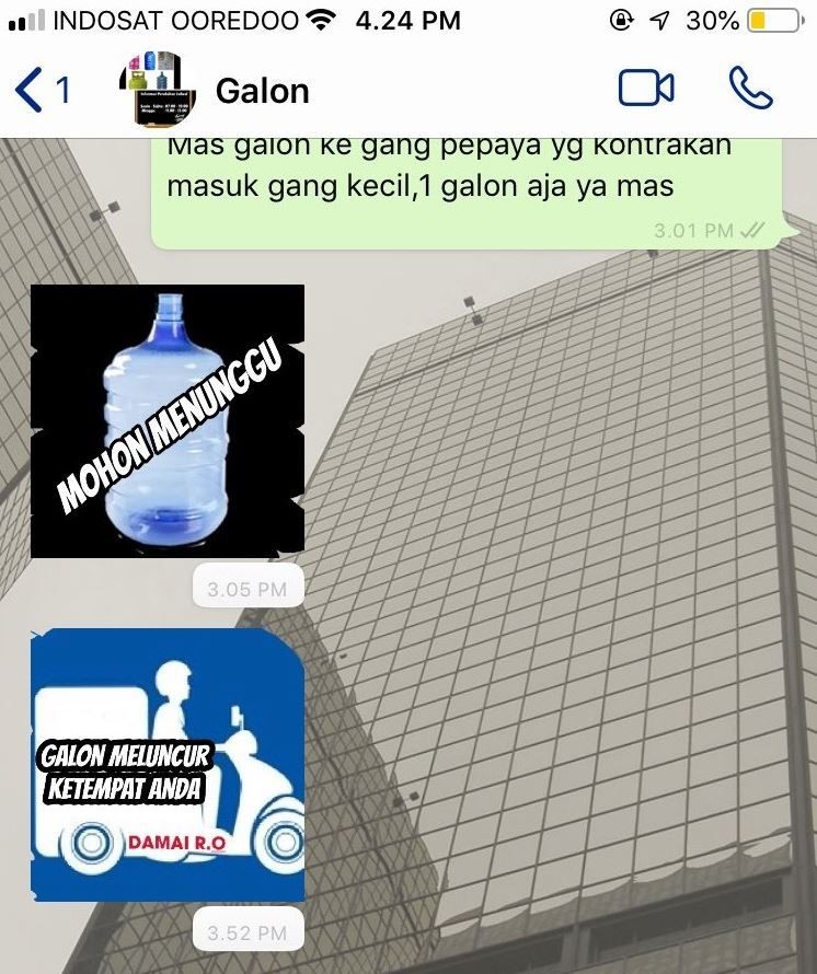 10 Chat Lucu Sama Kang Galon Ini Mood Banget Bikin Ngakak