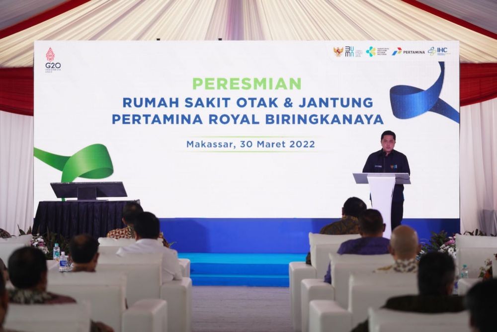Menteri Erick: RSOJ Pertamina Makassar Pertama di Indonesia Timur
