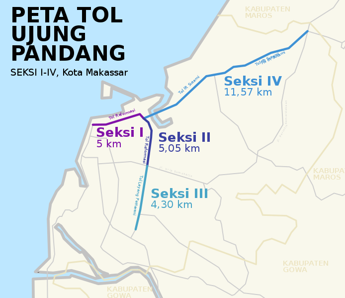 Daftar Tarif Tol Dalam Kota Makassar dan Cara Cek via Online