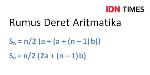 Rumus Barisan Dan Deret Aritmatika Beserta Contoh Soalnya