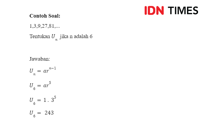 Apa Rumus Contoh Soal Barisan Dan Deret Geometri