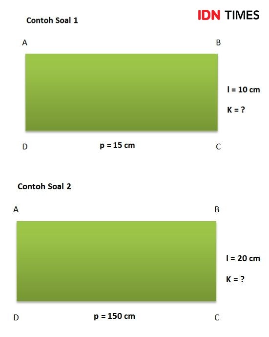 Rumus Keliling Persegi Panjang Dan Contoh Soalnya