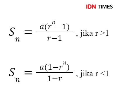 Rumus Barisan dan Deret Geometri, Lengkap dengan Contoh Soal