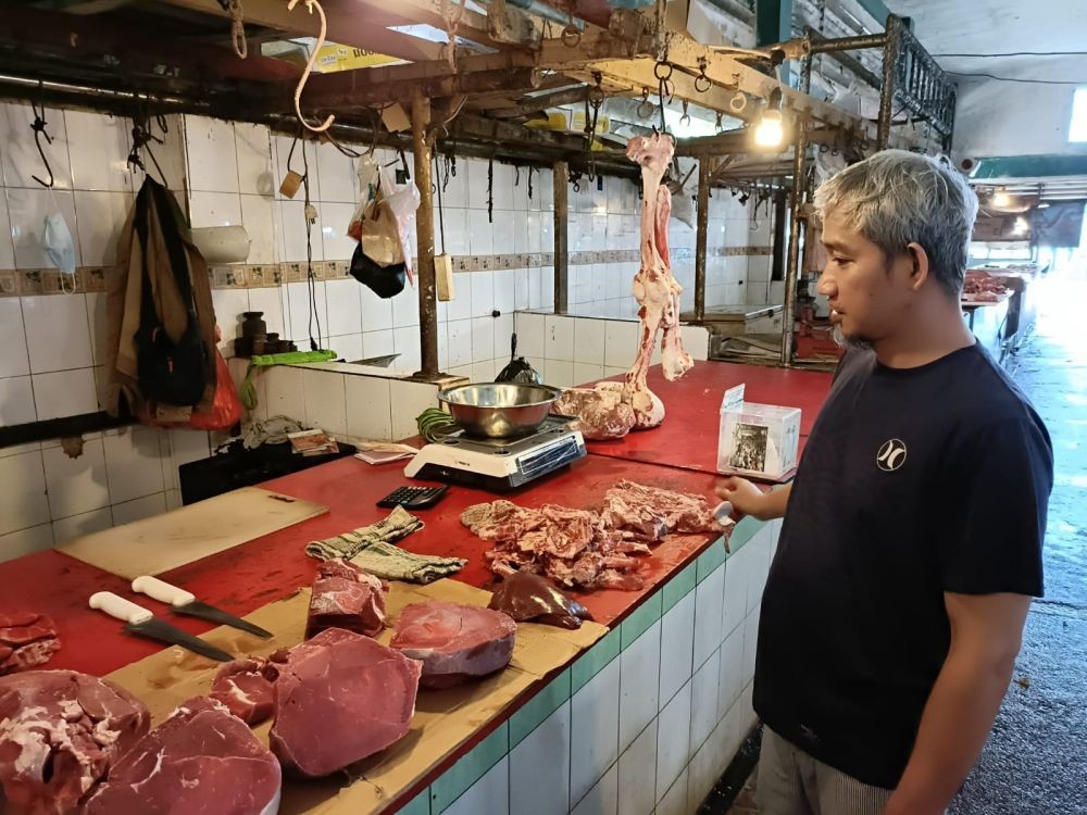 Disdag Palembang Janji Harga Daging di Pasar Bakal Stabil Lagi   