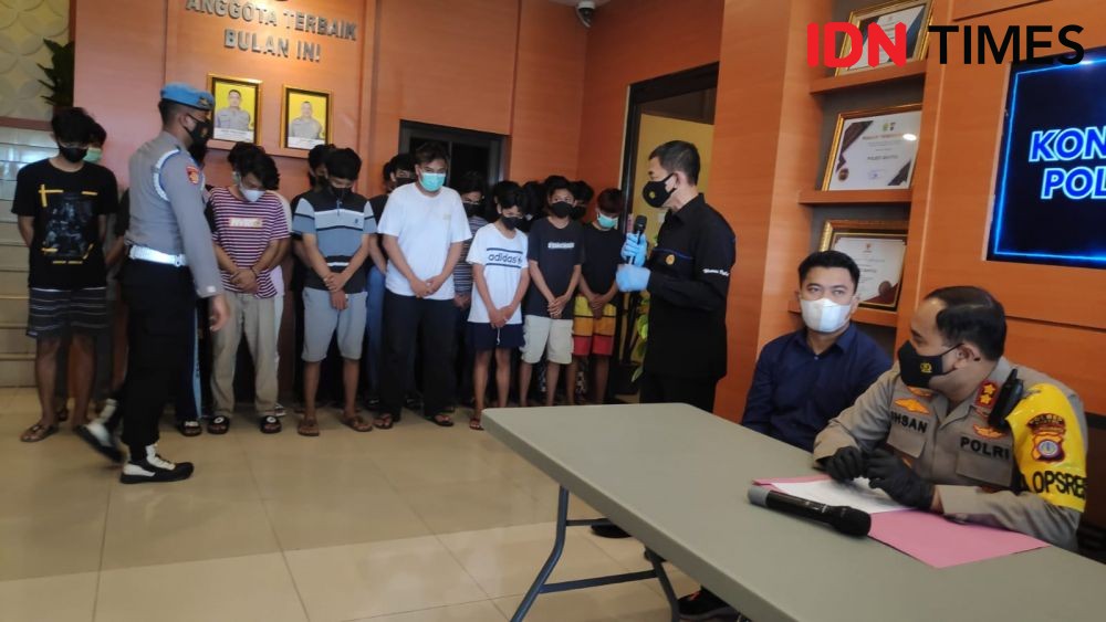 Polres Bantul Tangkap 28 Pelaku Tawuran, Beberapa Masih SMP       