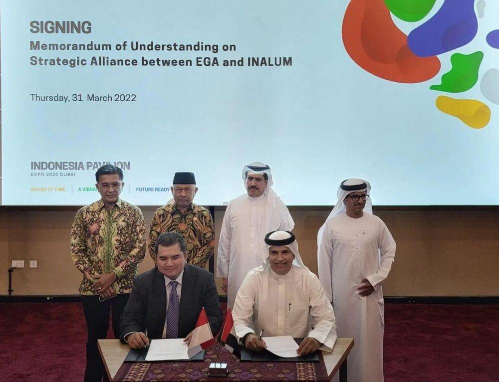 Inalum Kerja Sama dengan Perusahaan Aluminium Terbesar Uni Emirat Arab