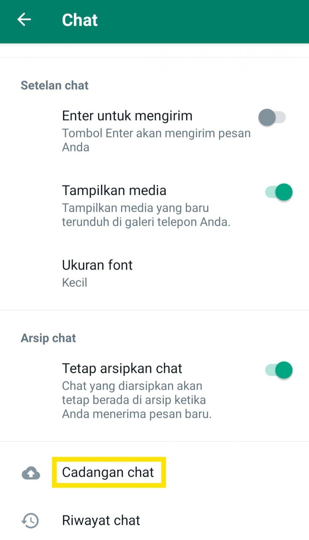 Cara Menghentikan Backup Otomatis Di WhatsApp