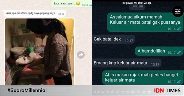 10 Chat Lucu Di Bulan Puasa Mau Marah Tapi Takut Batal 