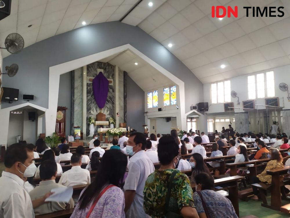 Paskah 2022, Katedral Bandar Lampung Tetap Terapkan Ibadah Hybrid