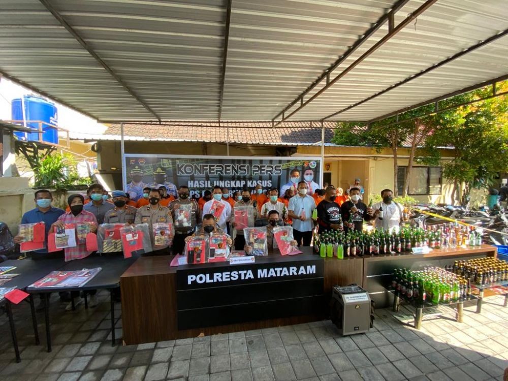Polresta Mataram Ungkap 158 Kasus Penjualan Miras Selama Ramadan