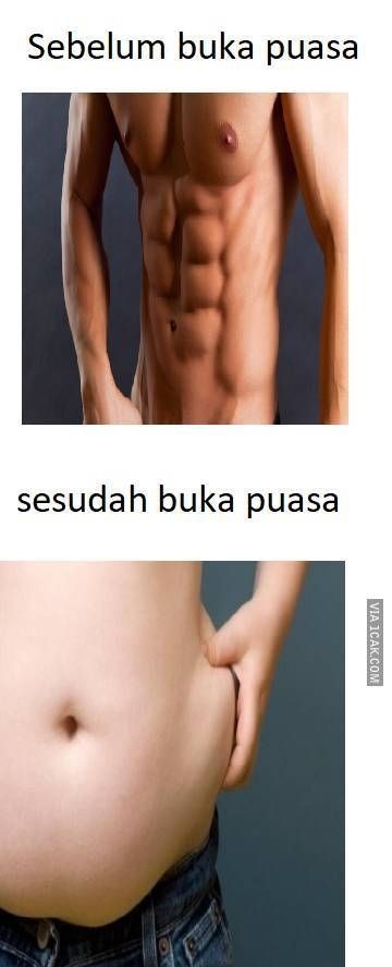 10 Meme Kocak Sebelum Vs Setelah Buka Puasa Relate Abis