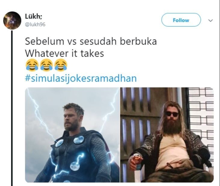 10 Meme Kocak Sebelum Vs Setelah Buka Puasa, Relate Abis