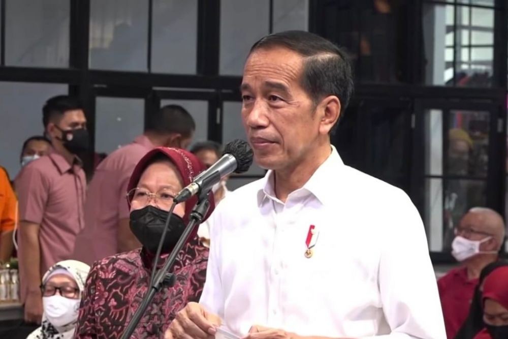 Blusukan Bareng Jokowi di Cilegon, Erick Pastikan Stabilitas Harga