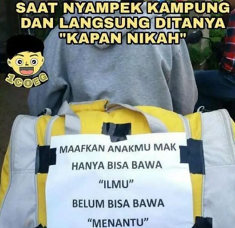 10 Meme Kocak Jomblo Mudik Tanpa Ayang Ini Bikin Full Ngakak