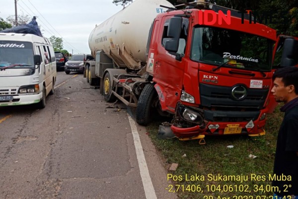 Hari Pertama Cuti, 3 Kecelakaan Terjadi di Jalintim Sungai Lilin
