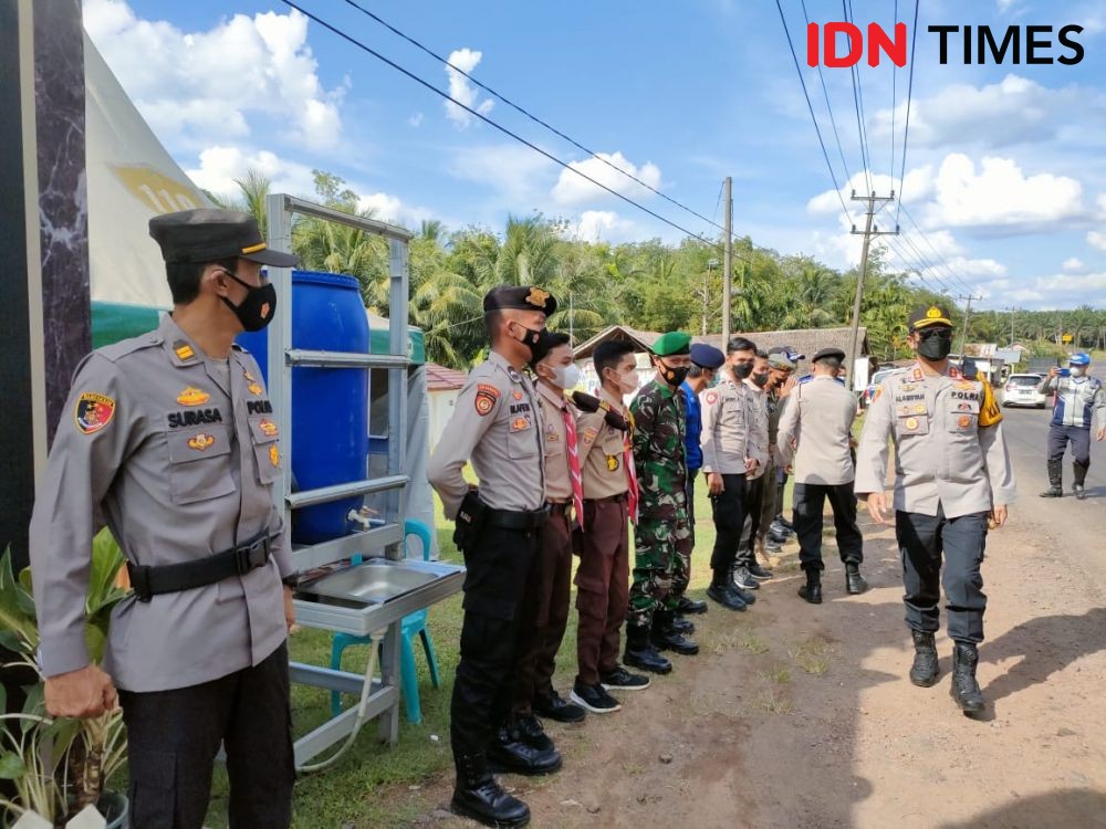 Pemudik yang Belum Vaksin Diminta Mampir ke Pospam Polres Muba