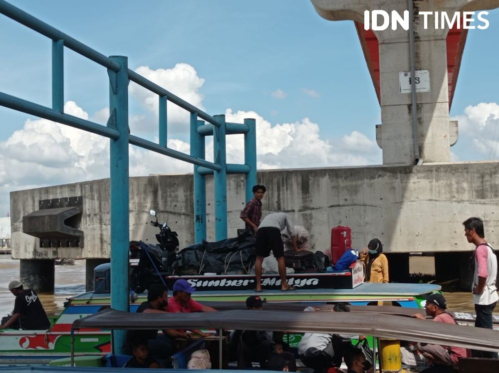 Mudik Lebaran Jalur Sungai di Sumsel Mulai Kembali Ramai