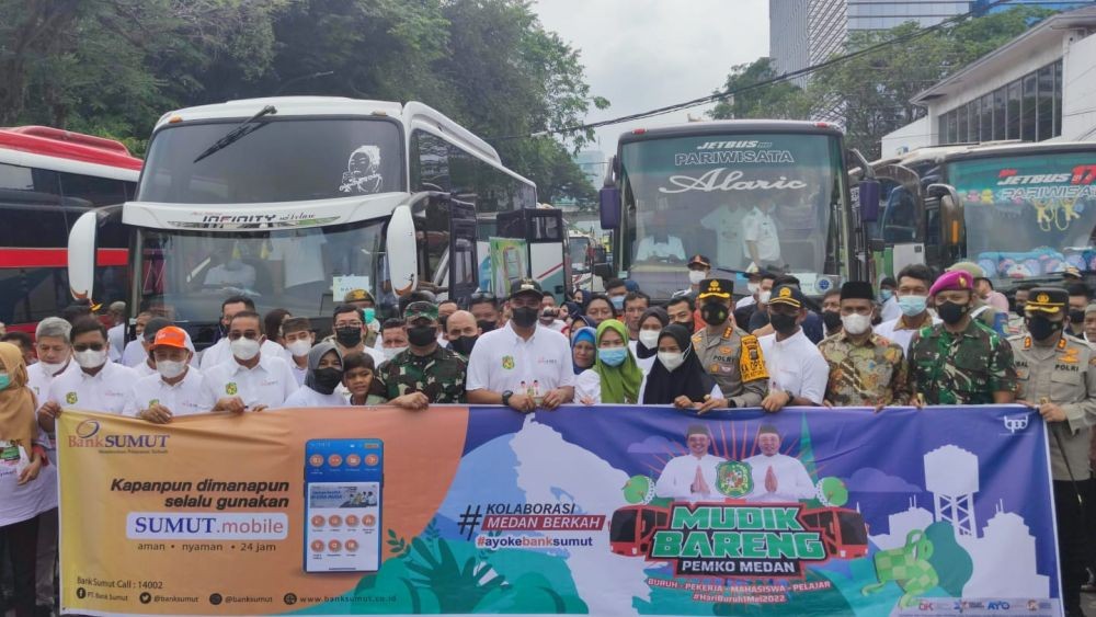 Bank Sumut Sediakan 15 Bus untuk Program Mudik Gratis Pemko Medan