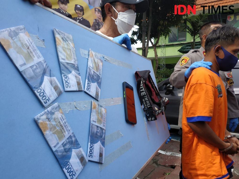 Jelang Lebaran, Pria di Surabaya Ini Edarkan Rp18 Juta Uang Palsu