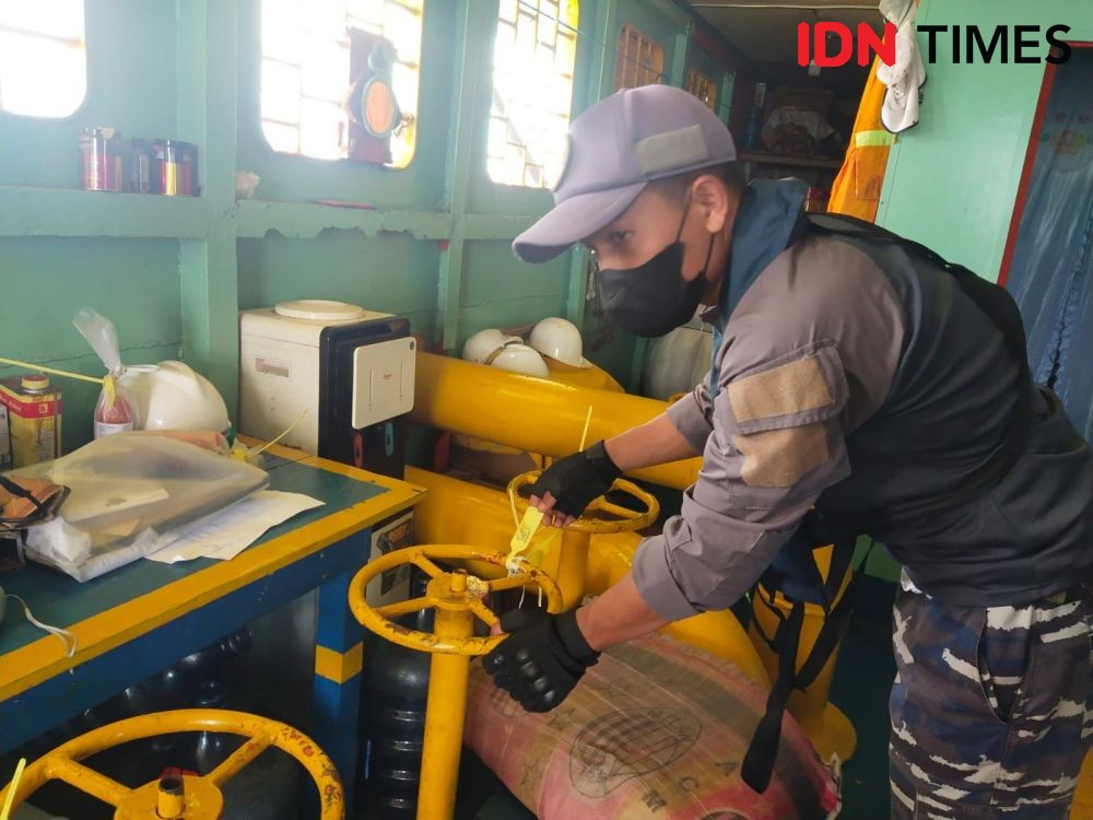 TNI AL Tangkap Kapal Pengangkut 4.100 CPO di Perairan Kaltim