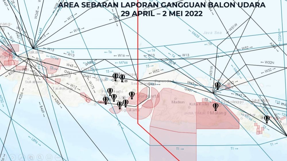 AirNav Terima Laporan Balon Udara Liar Ganggu Penerbangan Saat Lebaran