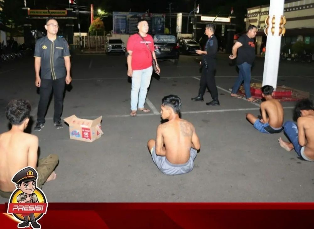 Satu Warga Makassar Tewas saat Tawuran Hari Lebaran, 6 Orang Ditangkap