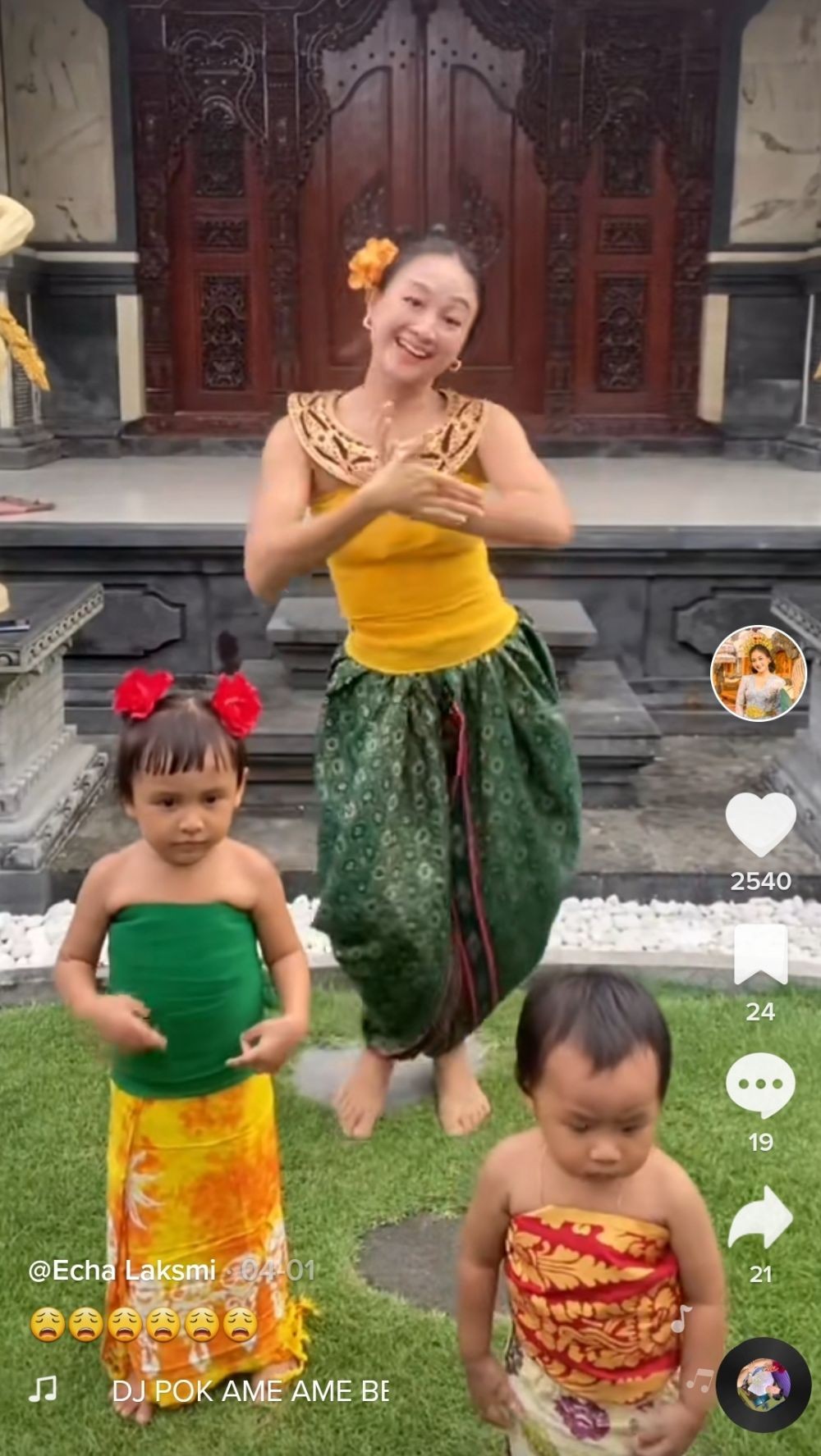Echa Laksmi, TikToker Bali yang Melesat Lewat Konten Seni Tari