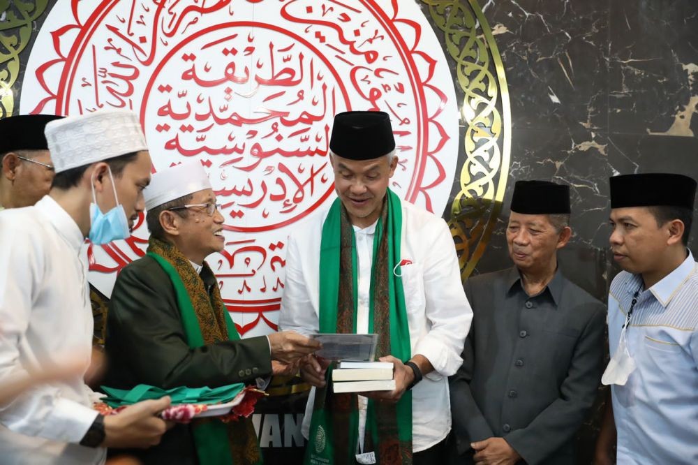 Ganjar Pranowo Temui Rais Syuriah PCNU Makassar