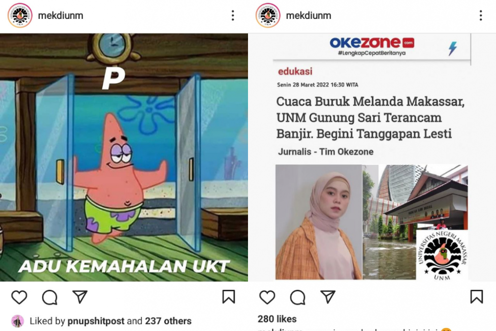 Menjunjung Tinggi Humor ala Laman Shitpost Kampus di Makassar