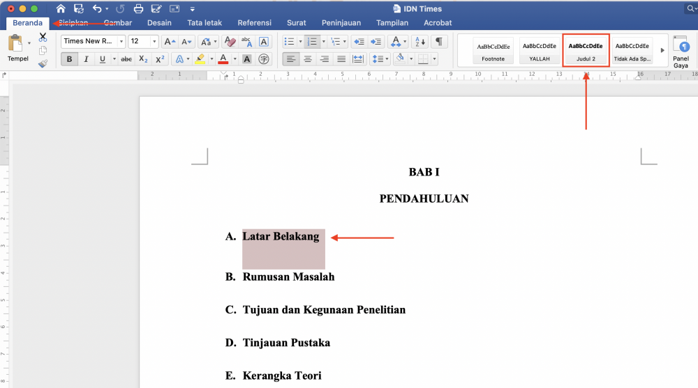 Cara Membuat Daftar Isi Otomatis di Microsoft Word, Mudah!