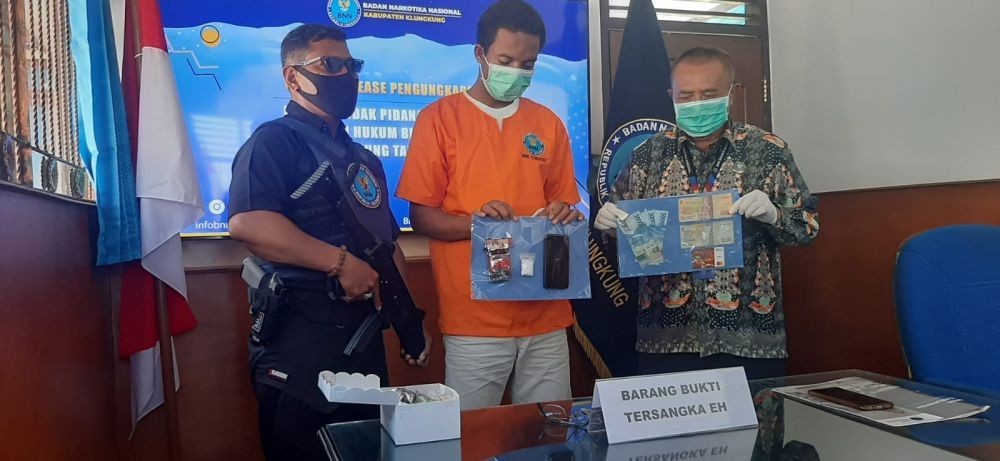 Dibayar Rp200 Ribu, Pengangguran di Klungkung Nekat Jadi Kurir Narkoba