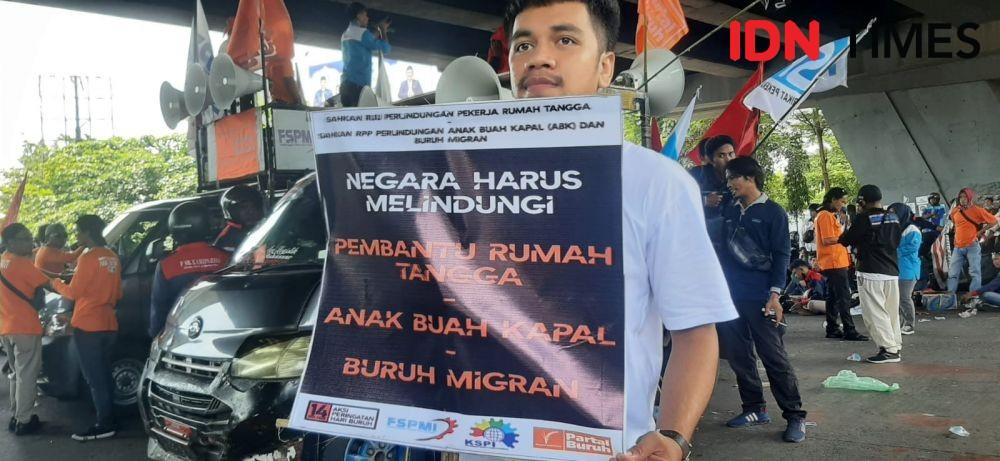 Aksi Buruh, May Day Fiesta 2022, Omnibus Law, Makassar