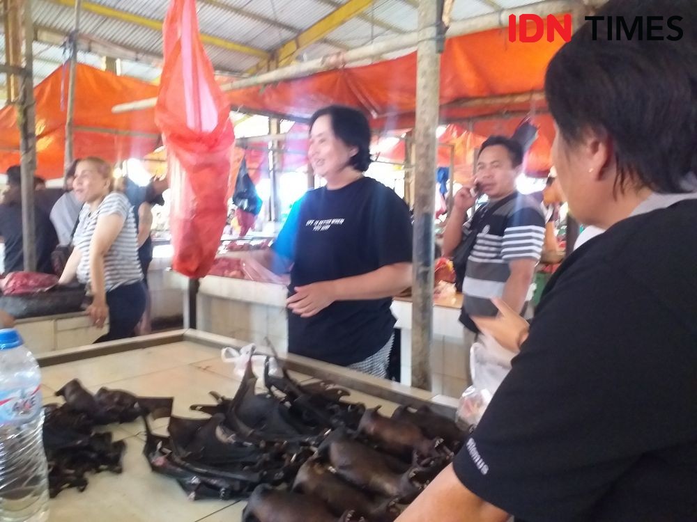Penjualan Daging Kelelawar di Pasar Ekstrem Tomohon Kembali Menggeliat