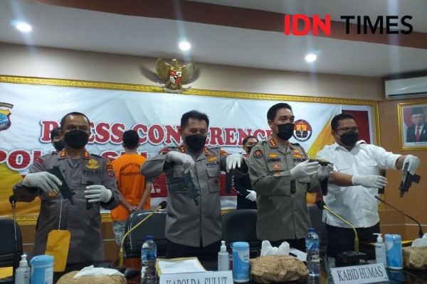 Polisi Gagalkan Penyelundupan Senjata Api Semi Otomatis Uzi di Sangihe