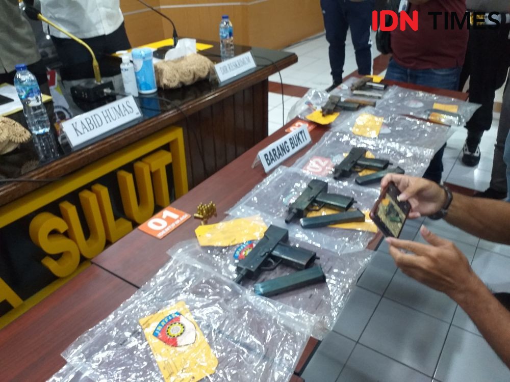Polisi Gagalkan Penyelundupan Senjata Api Semi Otomatis Uzi di Sangihe