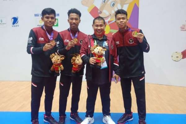 Duo Sulsel Sumbang Emas Takraw Buat Indonesia Di SEA Games