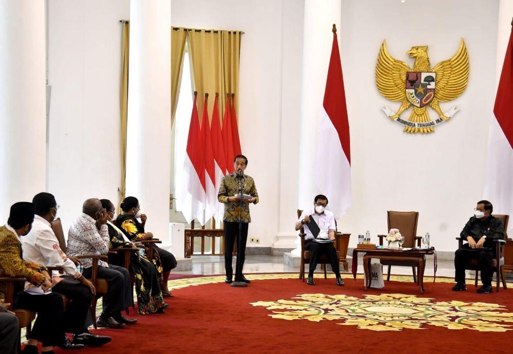 Jokowi Terima Majelis Rakyat Papua Dan Papua Barat Di Istana