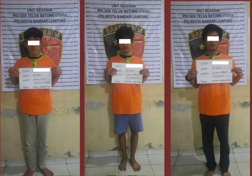 Polisi Gerebek 4 Pemuda Asyik Pesta Sabu di Penginapan Bandar Lampung