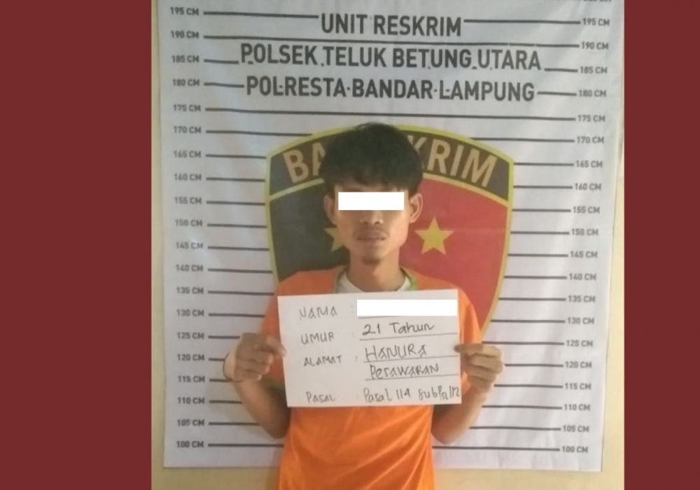 Polisi Gerebek 4 Pemuda Asyik Pesta Sabu di Penginapan Bandar Lampung