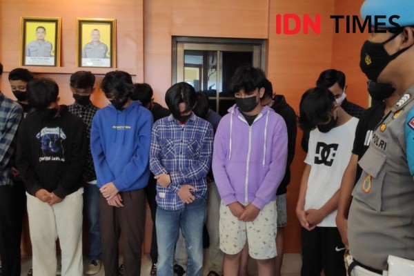 Konvoi Bawa Sajam di Jalan Samas Bantul, 17 Pelajar SMA Dicokok Polisi
