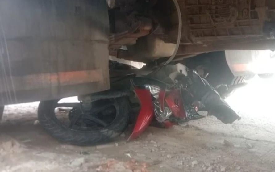 Kecelakaan Maut Truk Fuso Vs Motor, Mahasiswa Bandar Lampung Meninggal 
