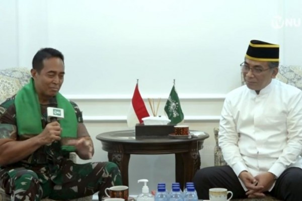 Sowan ke Gus Yahya, Panglima Andika Mau Bikin Bela Negara TNI-NU