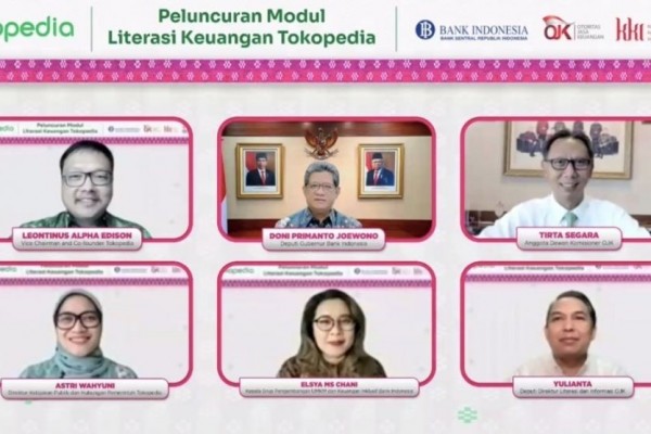 Dorong UMKM Melek, BI Gandeng Tokopedia Rilis Modul Literasi Keuangan