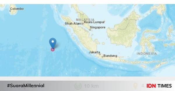 Nias Selatan Diguncang Gempa Bermagnitudo 6.2