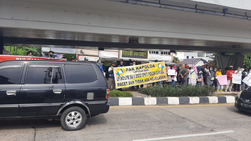 Mantan Karyawan Hotel Sandjaja Kembali Demo di Polda Sumsel 