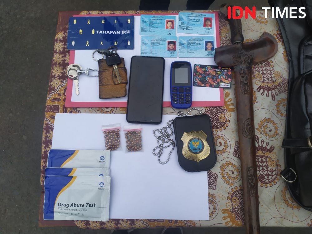 Polisi Tangkap 4 Pelaku Penodongan, Satu Pelaku Honorer BNN Lampung