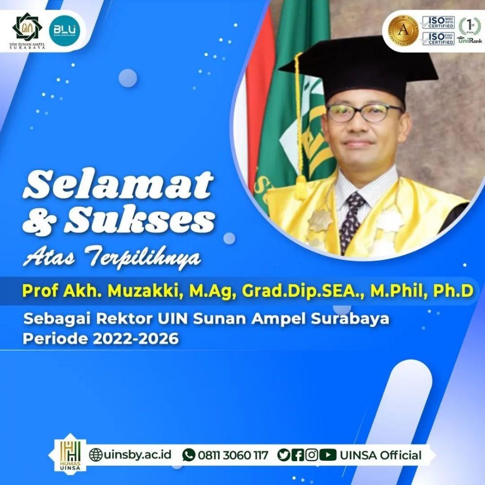 Secuil Kisah Prof Muzakki, Rektor Baru Uinsa Surabaya